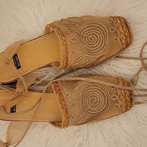 Vintage Stuart Weitzman Tie Espadrilles